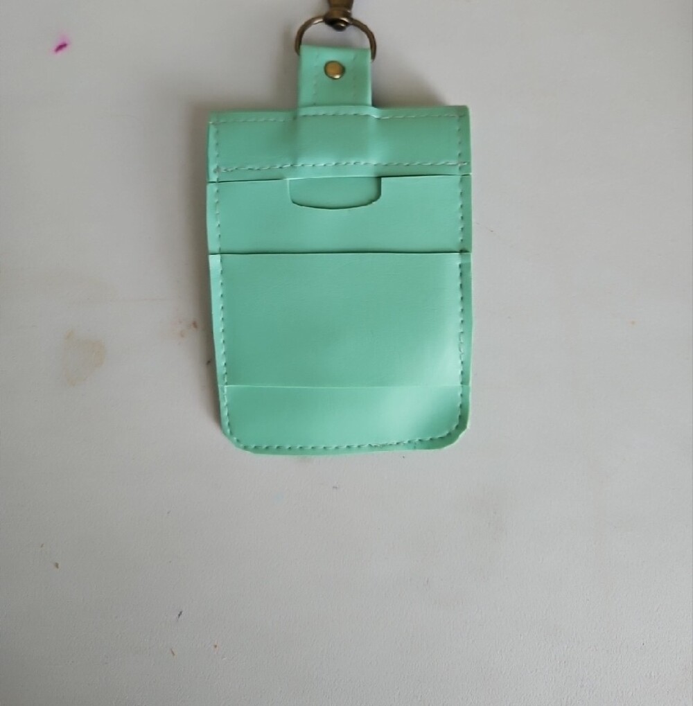 Colorful Floral & Solid Keychain Card Wallets - Picture 3 of 3